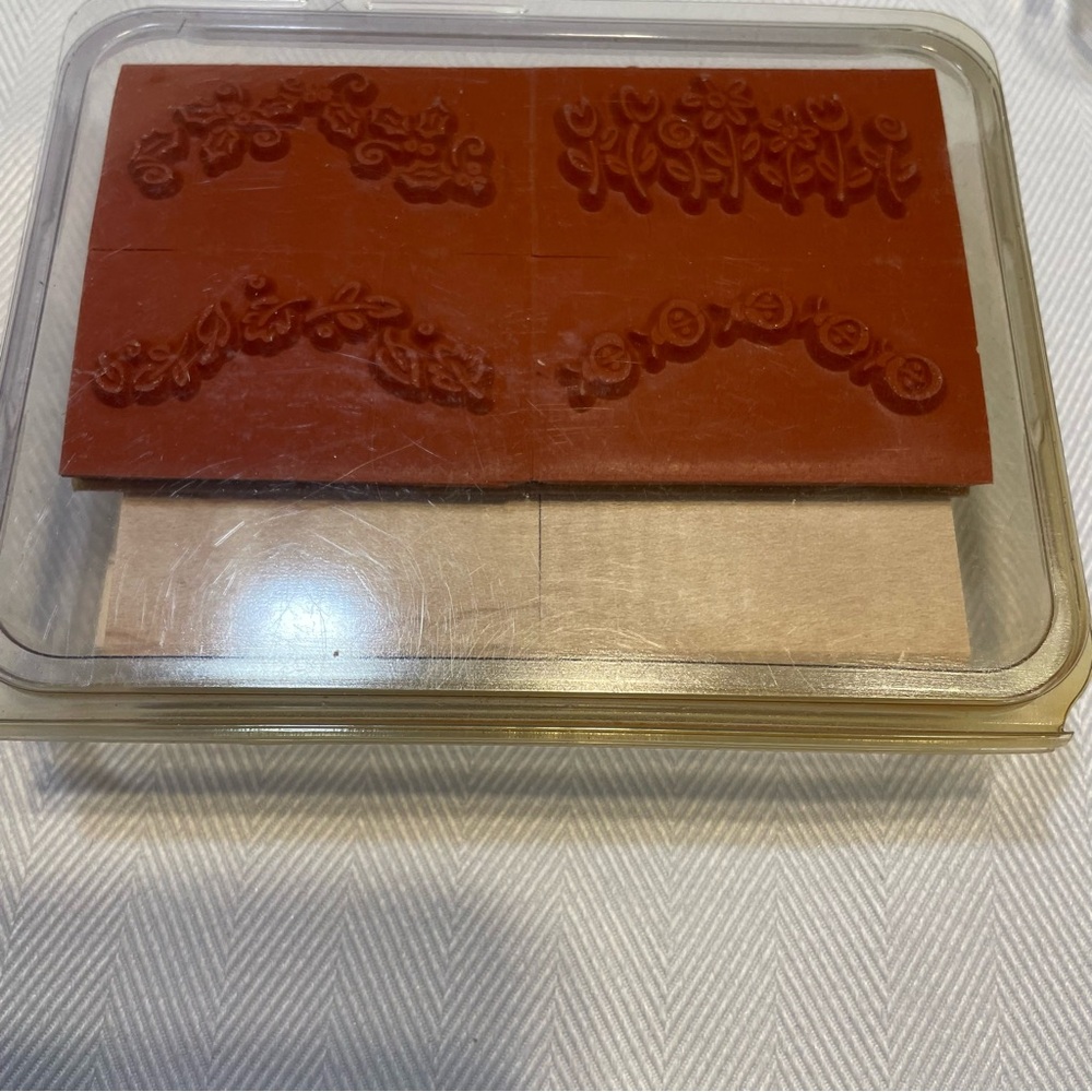 Stampin' Up! 3 NIB Rubber Stamp Sets Sprinkles, Hello Again& Itty Bitty Boarders - Picture 7 of 7